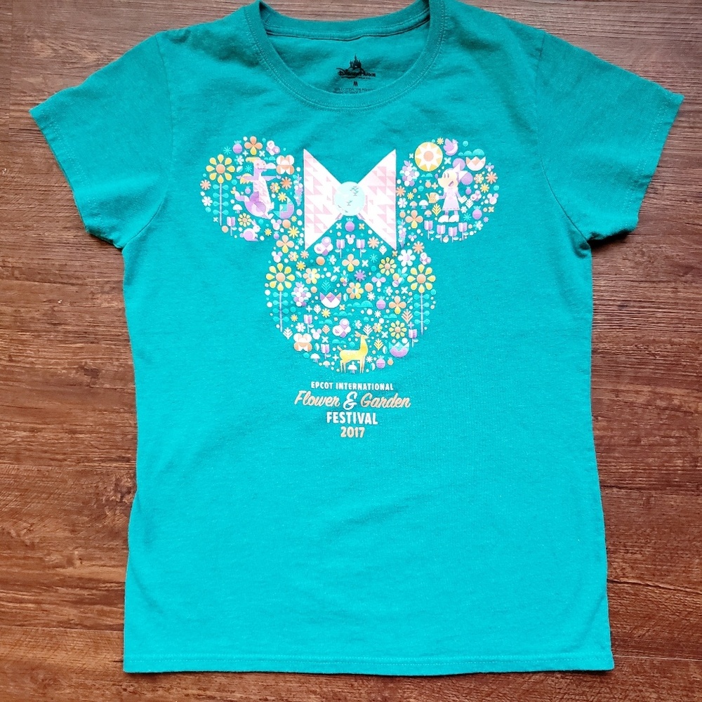 Disney EPCOT Flower & Garden T-Shirt Top - Picture 3 of 7